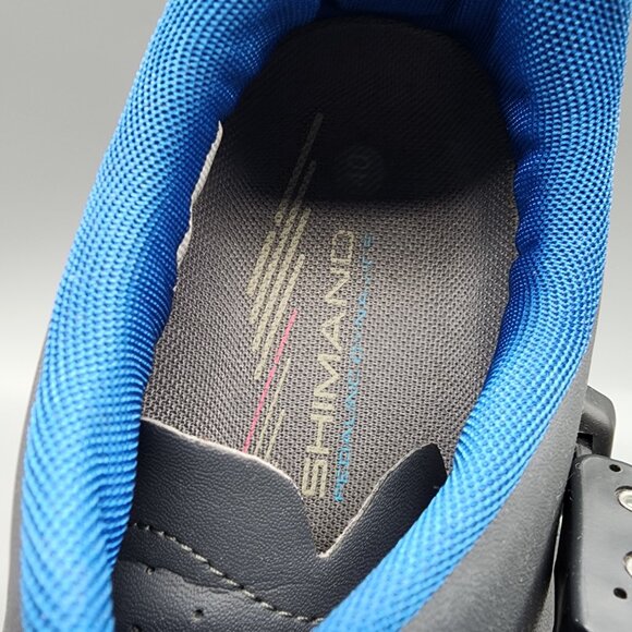 Shimano ME3 MTB Cycling Shoes Gray Blue SPD Size 40 EU Men's Clipless - Picture 3 of 12